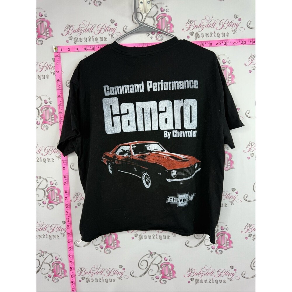 Camaro By Chevrolet Graphic Tee - Black with Red Car